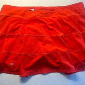 lululemon athletica Red Skirt/ Pace Rival Long, size 14